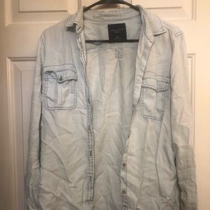 American Eagle Light Denim Shirt